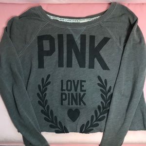Pink Cropped Pullover